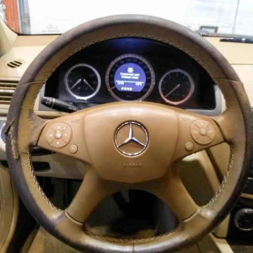 Восстановили руль в а/м Mercedes до состояния нового по заводской технологии.0